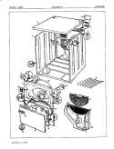 EXTERIOR Diagram and Parts List for YE20FN4  Magic Chef Dryer