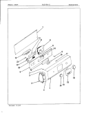 CONTROL PANEL Diagram and Parts List for YE20FN5  Magic Chef Dryer