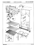FREEZER COMPARTMENT Diagram and Parts List for RB15HA1AF 8C44A Magic Chef Refrigerator