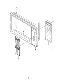 CONTROL PANEL (M5A - 6 - B7) Diagram and Parts List for M5A-2-B7  Magic Chef Microwave