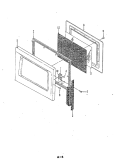DOOR (M5A - 2 - B7, M5A - 6 - B7) Diagram and Parts List for M5A-2-B7  Magic Chef Microwave