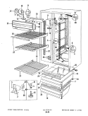FRESH FOOD COMPARTMENT Diagram and Parts List for RNC20CN-2A 4M48B Magic Chef Refrigerator