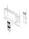 CONTROL PANEL (M5A - 4, M5A - 6) Diagram and Parts List for M5A-6  Magic Chef Microwave