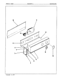CONTROL PANEL Diagram and Parts List for YG20FN1  Magic Chef Dryer