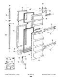 FREEZER DOOR Diagram and Parts List for RD22DA-3A 4M49B Magic Chef Refrigerator