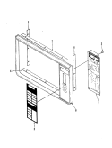 CONTROL PANEL Diagram and Parts List for M15A-10P  Magic Chef Microwave