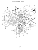 BASE & CAVITY Diagram and Parts List for M22B-6  Magic Chef Microwave