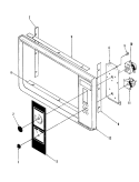 CONTROL PANEL (M15A - 2, M15A - 3B) Diagram and Parts List for M15A-3B  Magic Chef Microwave