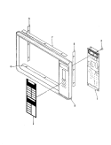 CONTROL PANEL (M15A - 6P) Diagram and Parts List for M15A-3B  Magic Chef Microwave