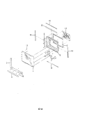 DOOR Diagram and Parts List for M41C-6  Magic Chef Microwave Oven Combo