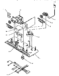 Control Assembly Diagram and Parts List for TV18S3W-P1194901W  Amana Refrigerator