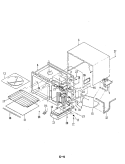 BASE / ENCLOSURE PARTS / COOLING SYSTEM Diagram and Parts List for M41C-6  Magic Chef Microwave Oven Combo