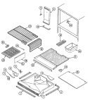 FREEZER COMPARTMENT Diagram and Parts List for GT19A93A  International Refrigerator