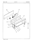 CONTROL PANEL Diagram and Parts List for YG20FY2  Magic Chef Dryer