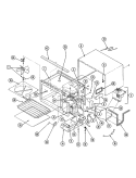 BASE & CAVITY Diagram and Parts List for M41D-9P  Magic Chef Microwave Oven Combo