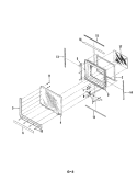 DOOR Diagram and Parts List for M40C-6  Magic Chef Microwave Oven Combo