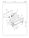 CONTROL PANEL Diagram and Parts List for YG20FY3  Magic Chef Dryer