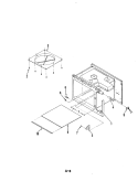 OVEN CAVITY Diagram and Parts List for N40C-3-X9  Magic Chef Microwave
