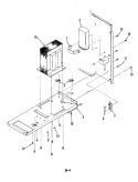 COMPONENT MOUNTING PLATE Diagram and Parts List for N40C-3-X9  Magic Chef Microwave