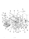 BASE & CAVITY Diagram and Parts List for M41D-3  Magic Chef Microwave Oven Combo