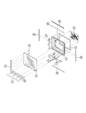 DOOR Diagram and Parts List for M41B-3  Magic Chef Microwave Oven Combo