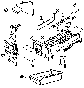 Optional Ice Maker Kit Diagram and Parts List for AT19EM8V DA56A Admiral Refrigerator