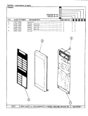 CONTROL PANEL Diagram and Parts List for MEG15EN-9P-P4  Maytag Microwave