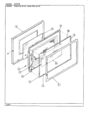 DOOR Diagram and Parts List for MEG15EN-9P-P4  Maytag Microwave