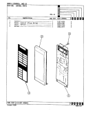 CONTROL PANEL Diagram and Parts List for M5C-10  Magic Chef Microwave