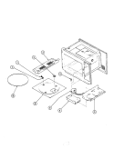 TURNTABLE Diagram and Parts List for M5C-10  Magic Chef Microwave