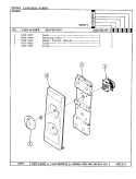 CONTROL PANEL Diagram and Parts List for MEA5E-1  Maytag Microwave