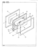 DOOR Diagram and Parts List for MEA5E-1  Maytag Microwave