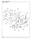BASE & CAVITY Diagram and Parts List for MEA5E-1  Maytag Microwave