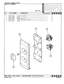 CONTROL PANEL Diagram and Parts List for M5E-3-W5  Magic Chef Microwave