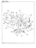 BASE & CAVITY Diagram and Parts List for M5E-3-W5  Magic Chef Microwave