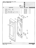CONTROL PANEL Diagram and Parts List for M46FN-10-W9  Magic Chef Microwave Oven Combo