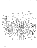 BASE & CAVITY Diagram and Parts List for M46FN-10-W9  Magic Chef Microwave Oven Combo