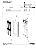 CONTROL PANEL Diagram and Parts List for M15C-9P-P1  Magic Chef Microwave