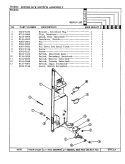 INTERLOCK SWITCH ASSY. Diagram and Parts List for MEV41F-10P  Maytag Microwave
