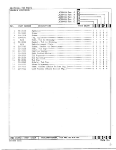 Tub Parts Page 3 Diagram and Parts List for 6640A  Norge Washer