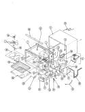 BASE & CAVITY Diagram and Parts List for CM46F-14T-02  Magic Chef Microwave