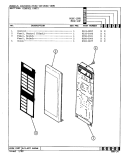 CONTROL PANEL Diagram and Parts List for M16C-10PB  Magic Chef Microwave