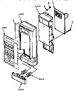 Control Panel Diagram and Parts List for 5658929090  Kenmore Microwave