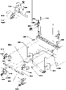 Bottom  Hinge And Roller Assembly Diagram and Parts List for BRF20TLW-P1199201WL  Amana Refrigerator