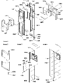Freezer Door Diagram and Parts List for SRD22VPW-P1190320WW  Amana Refrigerator