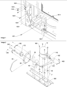 Machine Compartment Diagram and Parts List for BRF20V1CPSR-P1321316WS  Amana Refrigerator