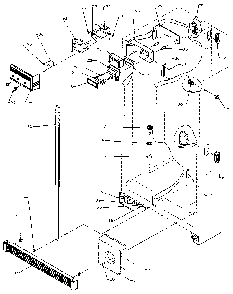 Refrigerator/freezer Controls And Cabinet Diagram and Parts List for SXD25NP-P1162407W  Amana Refrigerator