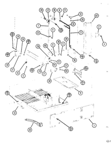 Top Mount Page 37 Diagram and Parts List for TC22N-P116205W  Amana Refrigerator