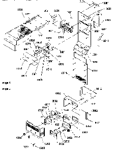 Ice Maker/control Assy Diagram and Parts List for SBD20S4L-P1190007WL  Amana Refrigerator