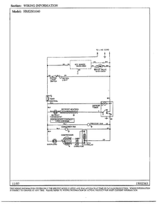 Wiring Information Diagram and Parts List for 501040  Admiral Refrigerator